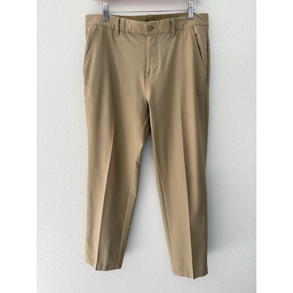 Adidas Mens Golf Pants 32x32 Beige Performance Stretch Tech